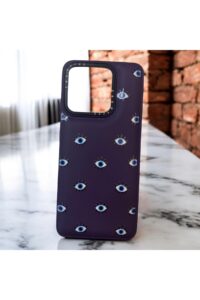 Xiaomi Redmi 12C Mor Göz İçi Kadife Baskılı Kılıf