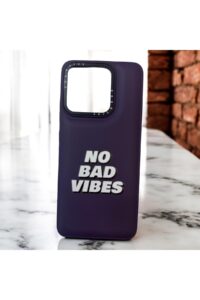 Xiaomi Redmi 12C Mor Tipografi İçi Kadife Baskılı Kılıf