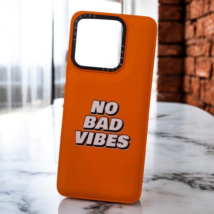 Xiaomi Redmi 12C Turuncu Tipografi İçi Kadife Baskılı Kılıf