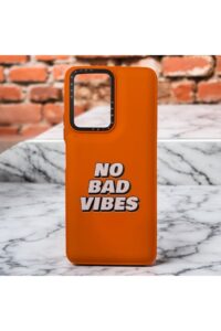 Xiaomi Redmi Note 10 Pro Turuncu Tipografi İçi Kadife Baskılı Kılıf