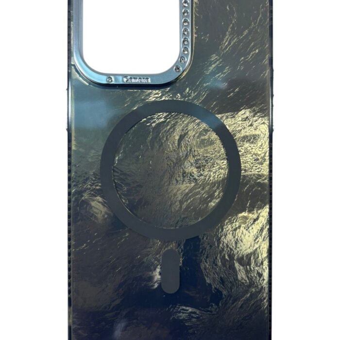 iPhone 15 Pro Max Siyah Marble Kılıf