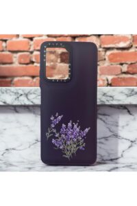 Xiaomi Redmi Note 12 4G Mor Lavanta İçi Kadife Baskılı Kılıf
