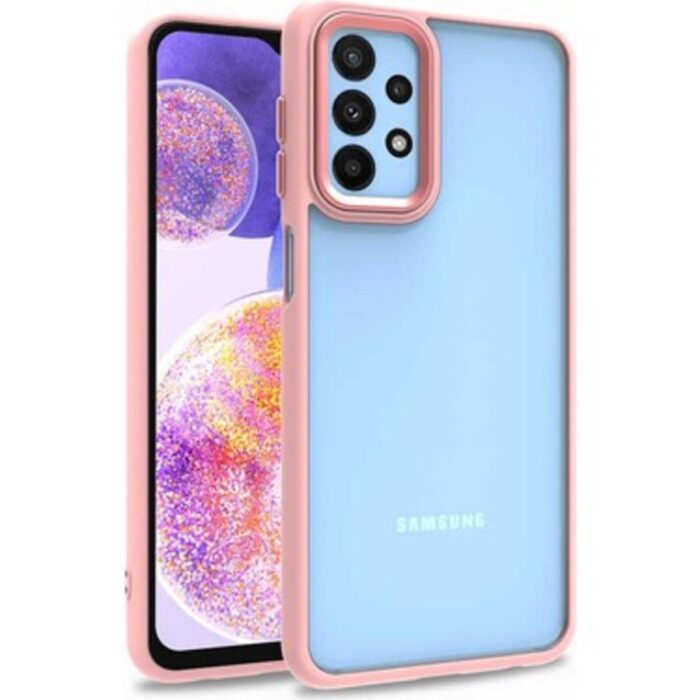 Samsung Galaxy A23 Pembe Nikelaj Kılıf