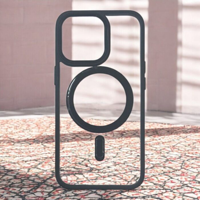 iPhone 13 Pro Max Siyah Krom Lazer Magsafe Kılıf